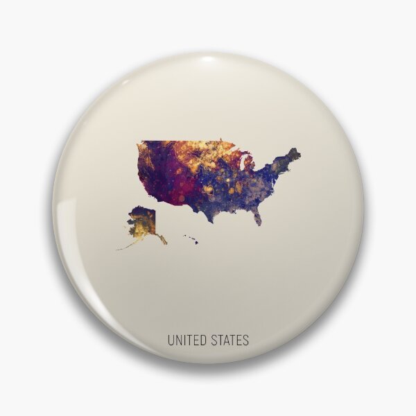 Item preview, United States Watercolor Map designed and sold by ArtPrints.