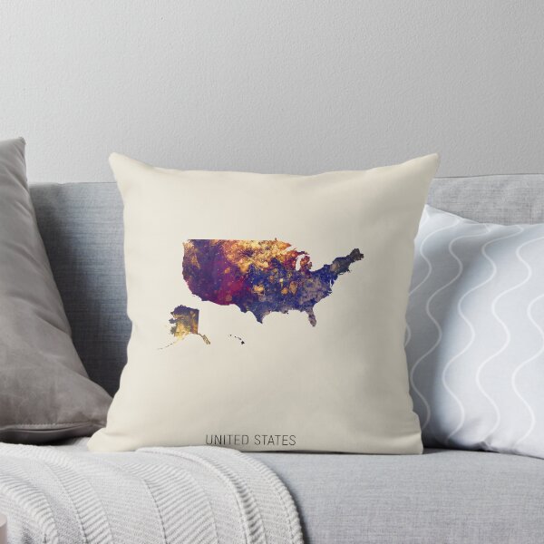 Item preview, United States Watercolor Map designed and sold by ArtPrints.