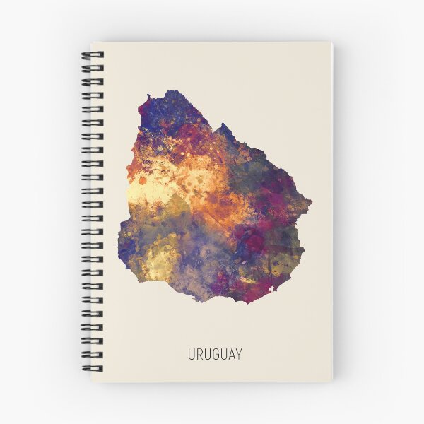 Item preview, Uruguay Watercolor Map designed and sold by ArtPrints.