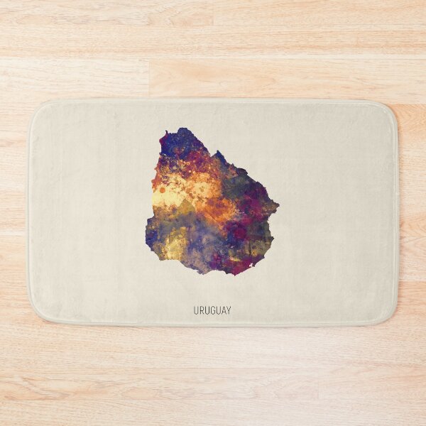 Item preview, Uruguay Watercolor Map designed and sold by ArtPrints.