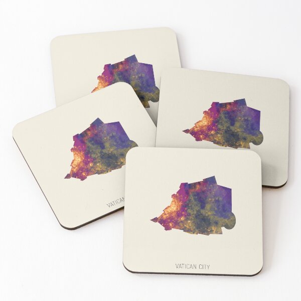 Item preview, Vatican City Watercolor Map designed and sold by ArtPrints.