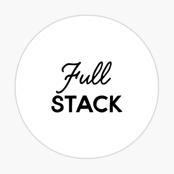 Full Stack Developer (Inverted) Sticker
