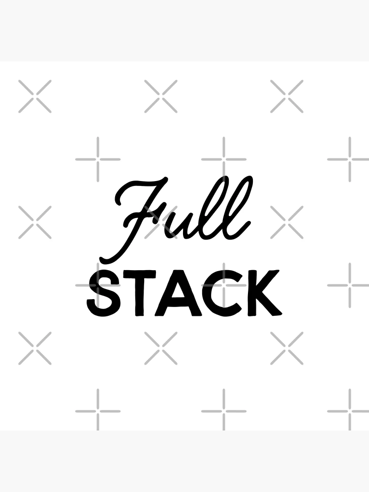 Thumbnail 3 of 3, Canvas Print, Full Stack Developer (Inverted) designed and sold by developer-gifts.