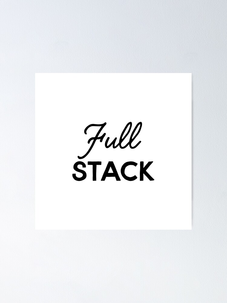 Thumbnail 1 of 3, Poster, Full Stack Developer (Inverted) designed and sold by developer-gifts.