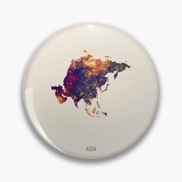 Item preview, Asia Watercolor Map designed and sold by ArtPrints.