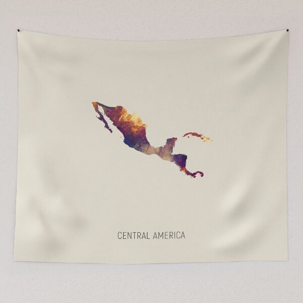 Item preview, Central America Watercolor Map designed and sold by ArtPrints.