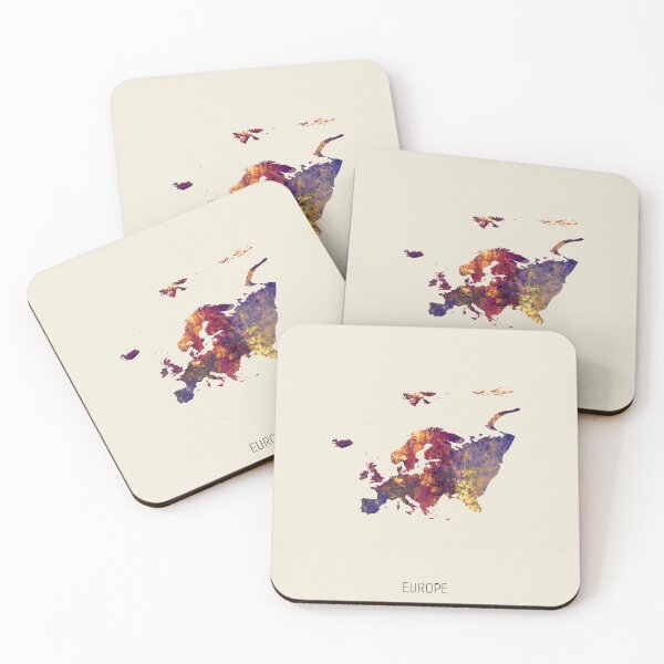 Item preview, Europe Watercolor Map designed and sold by ArtPrints.