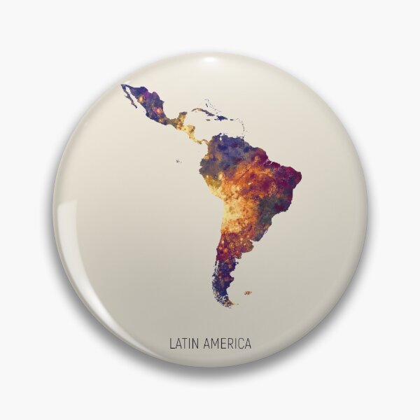 Item preview, Latin America Watercolor Map designed and sold by ArtPrints.
