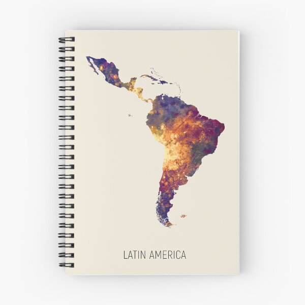 Item preview, Latin America Watercolor Map designed and sold by ArtPrints.