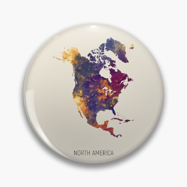 Item preview, North America Watercolor Map designed and sold by ArtPrints.