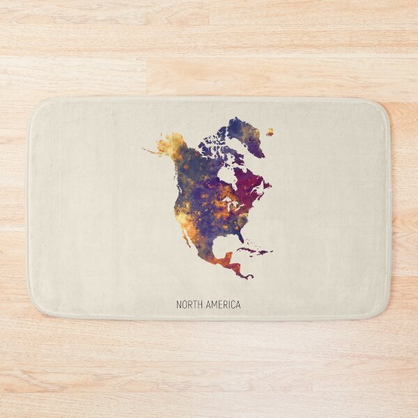 Item preview, North America Watercolor Map designed and sold by ArtPrints.