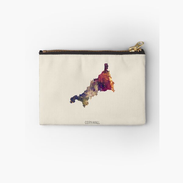 Aperçu de l'œuvre Cornwall Watercolor Map créée et vendue par ArtPrints.