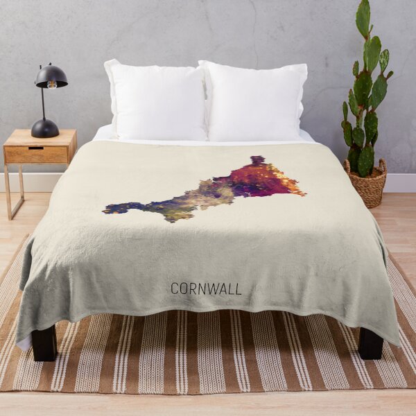 Item preview, Cornwall Watercolor Map designed and sold by ArtPrints.