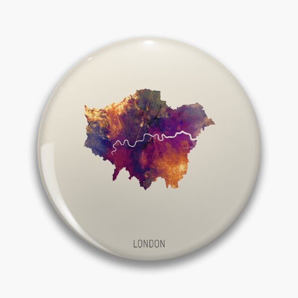 Item preview, London Watercolor Map designed and sold by ArtPrints.