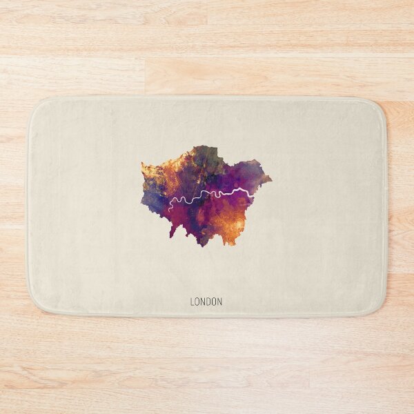 Item preview, London Watercolor Map designed and sold by ArtPrints.