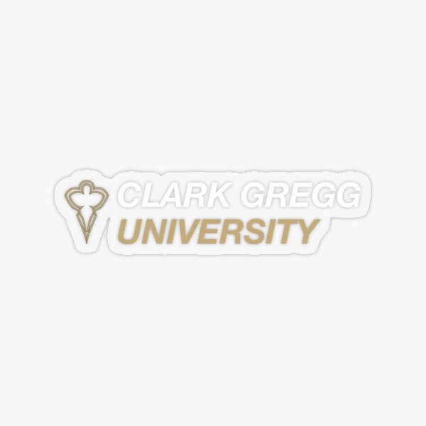 Clark Gregg Logo (2) Transparent Sticker