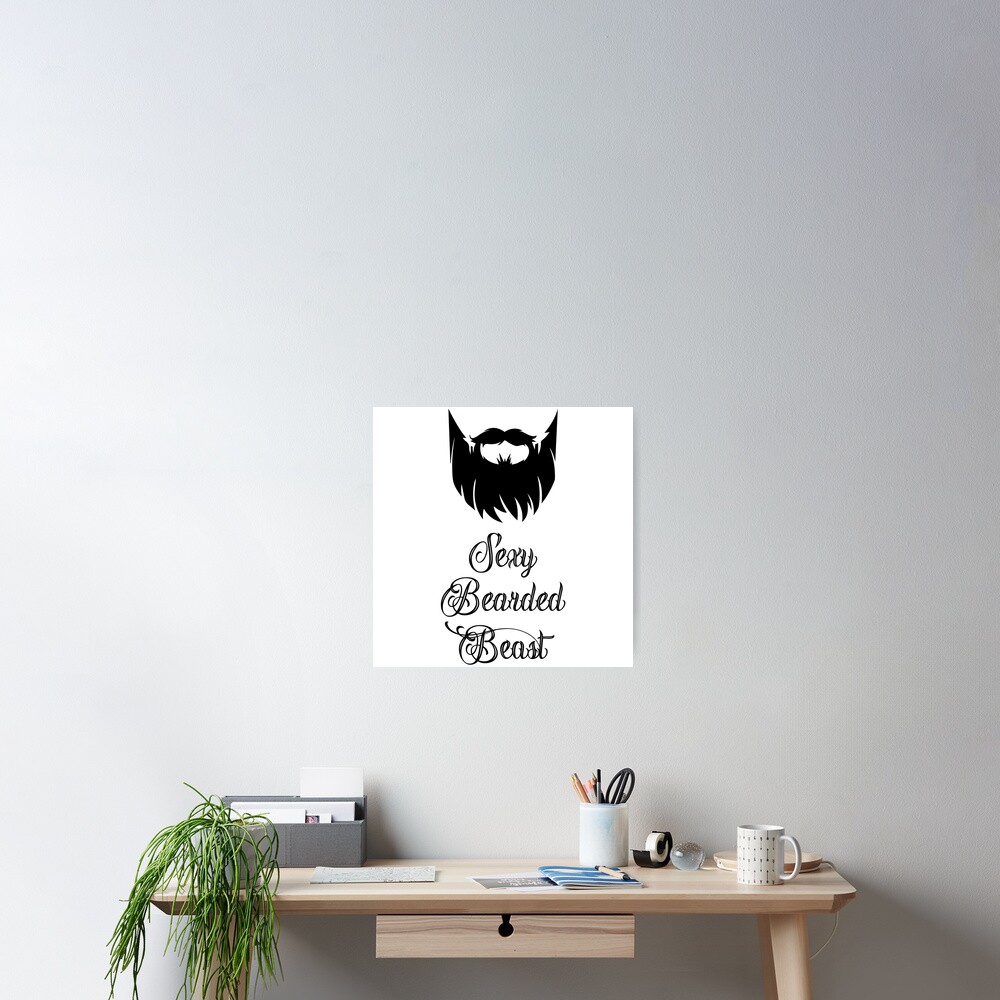 "Bart Bartträger Vollbart Mann Cool Lustig Geschenk Spruch" Poster von