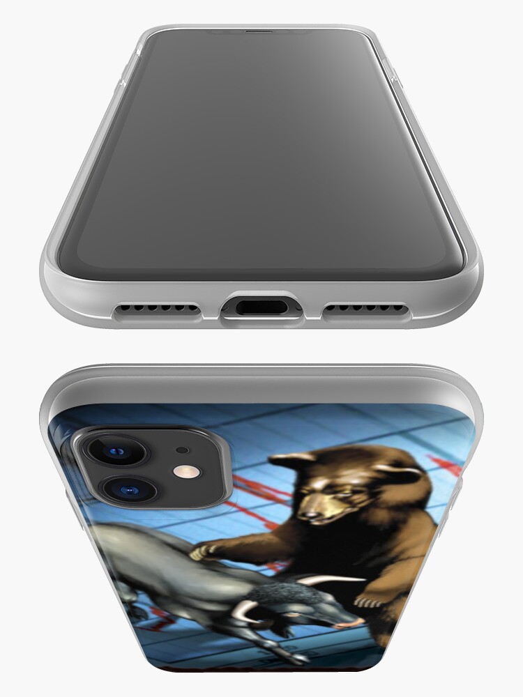 Vista alternativa de Funda y vinilo para iPhone Trading osos e toros