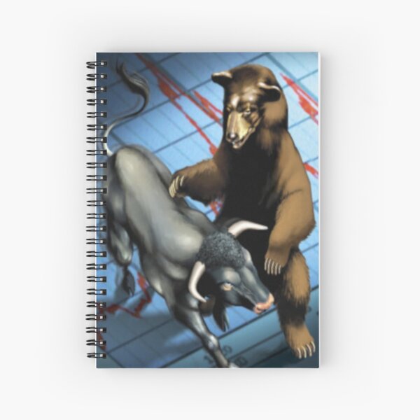 Trading bulls and bears Spiral Notebook