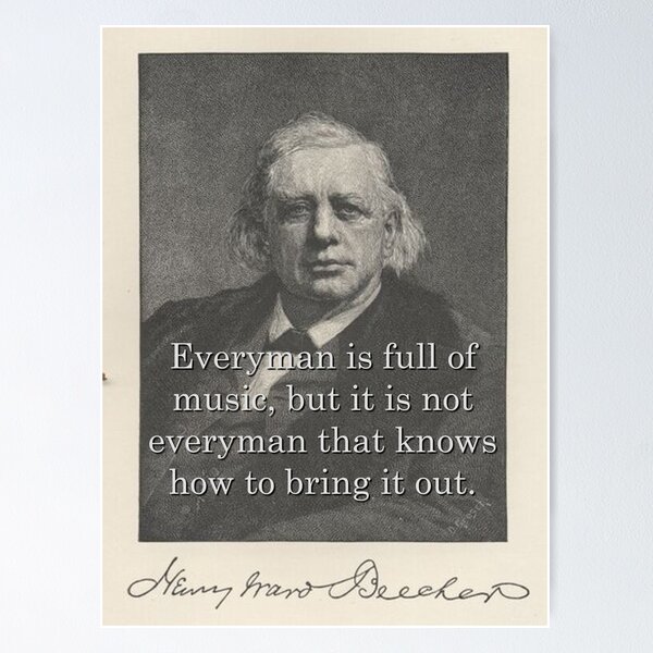 Item preview, Everyman Is Full - H W Beecher designed and sold by CrankyOldDude.