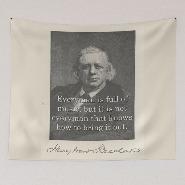 Item preview, Everyman Is Full - H W Beecher designed and sold by CrankyOldDude.