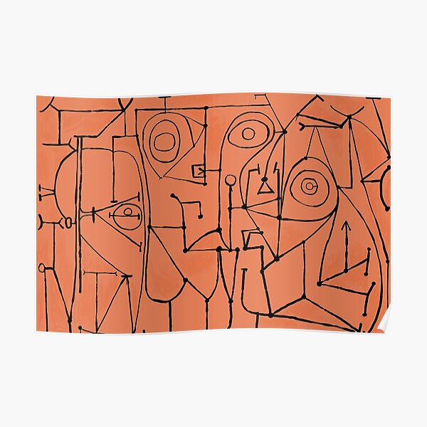 Cubist Lines #1 Poster