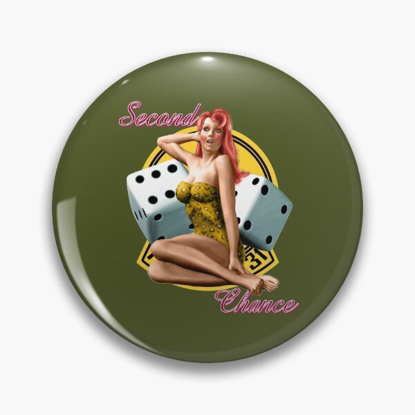 Item preview, Second Chance Classic Pin Up designed and sold by SideQuest - Scribbled Chaos!.