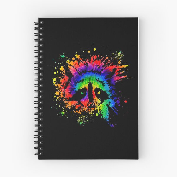 Item preview, Raccoon Retro Rainbow Raccoon animal rights designed and sold by MooonTees.