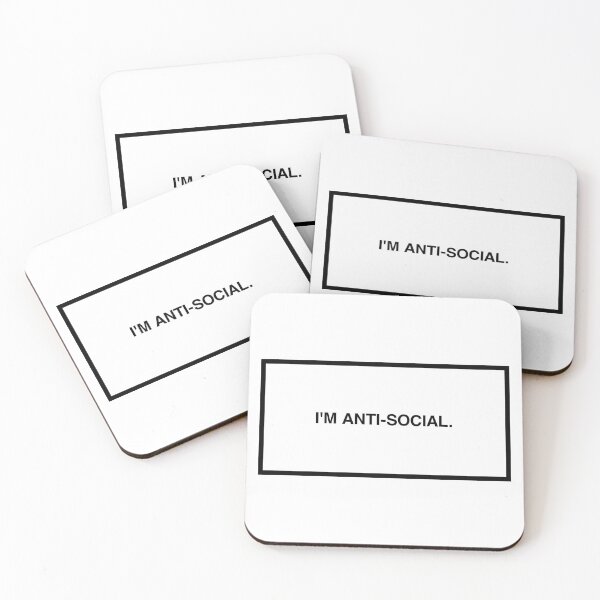 Item preview, I'm anti-social.  designed and sold by lumographica.