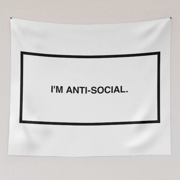 Item preview, I'm anti-social.  designed and sold by lumographica.