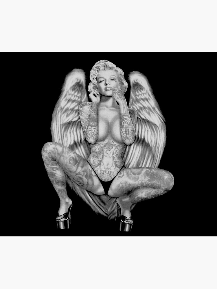 MARILYN : Vintage Tattooed Angel Abstract Print by posterbobs