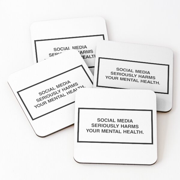 Item preview, Social media seriously harms your mental health. designed and sold by lumographica.