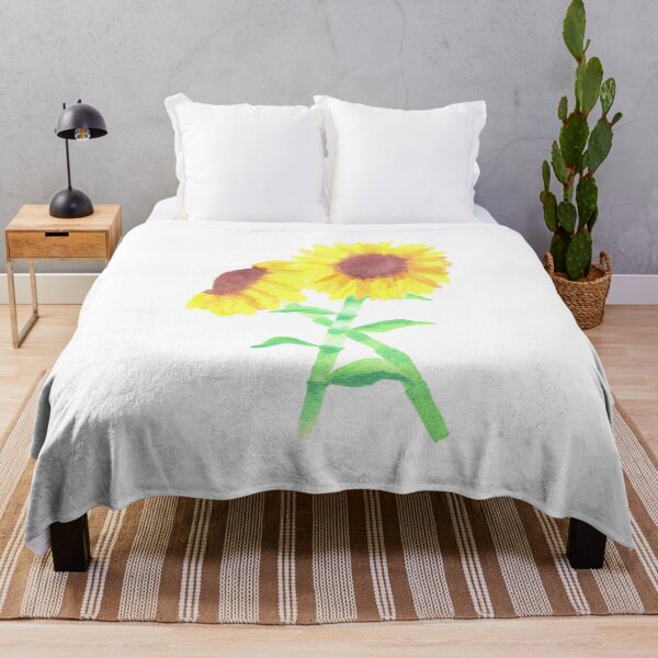 Aperçu de l'œuvre Tournesols ou Helianthus fleurs un symbole de l'adoration et de la loyauté aquarelle créée et vendue par Shawlin Islam.