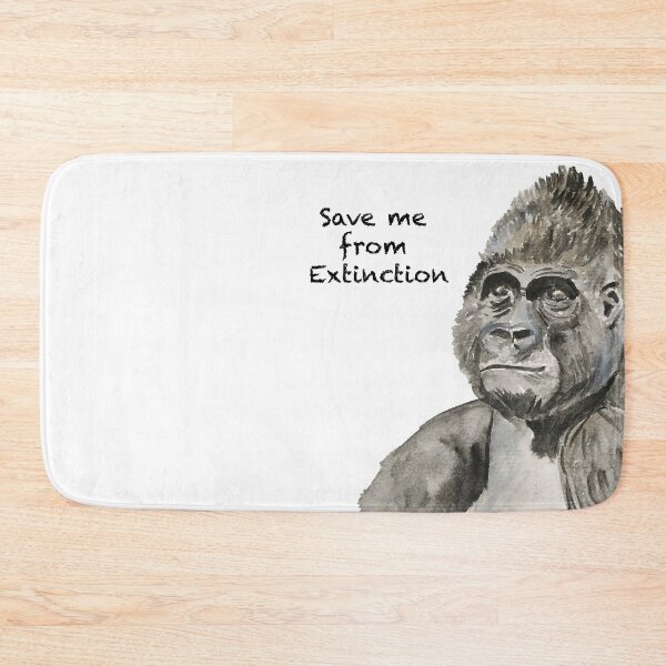 Item preview, Gorilla - Save me from Extinction designed and sold by Art by Kathleen Stuart.