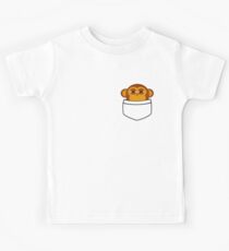 Pocket monkey is highly suspicious Kids Tee