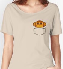 Pocket monkey is highly suspicious Women's Relaxed Fit T-Shirt