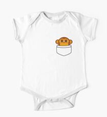 Pocket monkey is highly suspicious One Piece - Short Sleeve