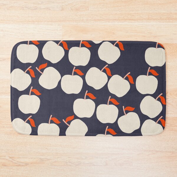 Item preview, Cute Apple Pattern on Blue Background designed and sold by kapotka.
