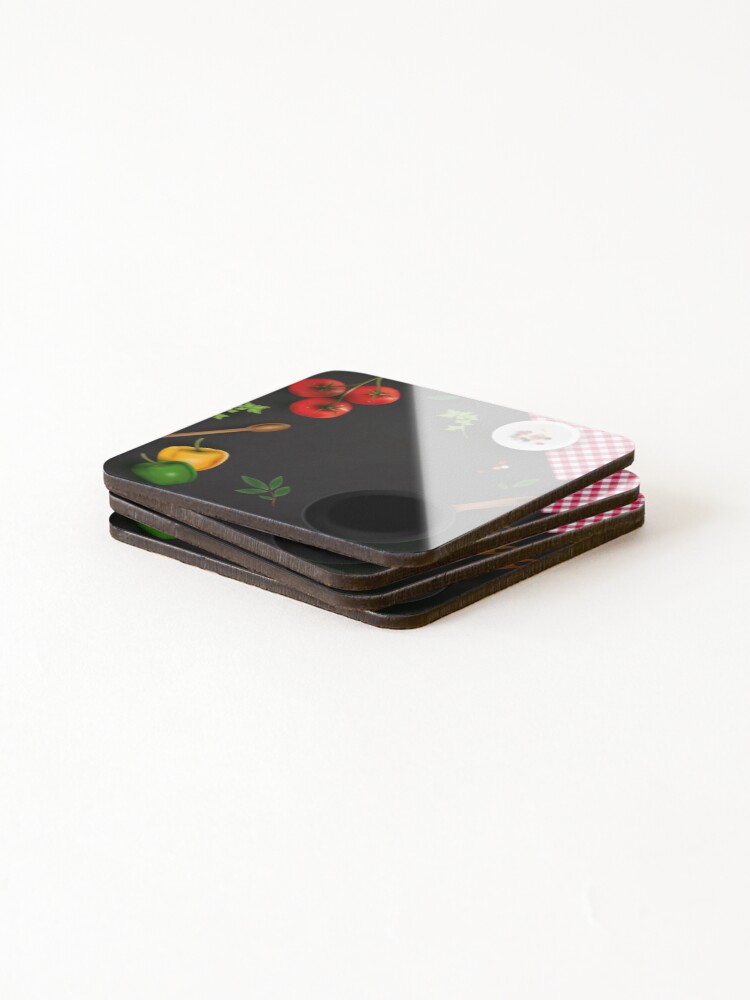 Thumbnail 4 of 5, Coasters (Set of 4), Vegetable designed and sold by Raju2018.