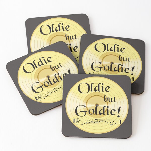 Item preview, Golden Record big print on black "Oldie but Goldie"  designed and sold by Pinkaudi.