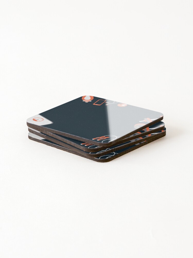 Thumbnail 4 of 5, Coasters (Set of 4), Smartphone designed and sold by Raju2018.