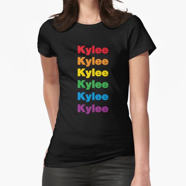 LGBT Parade Kylee Colorful Name Fitted T-Shirt
