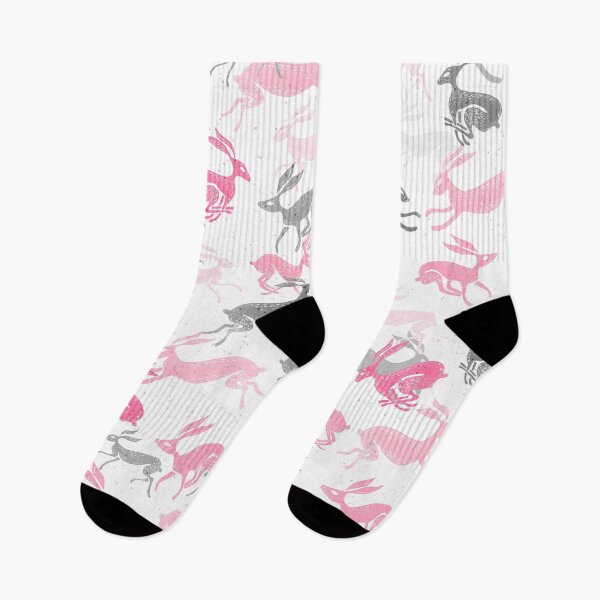 Item preview, pink hares designed and sold by solarlullaby.