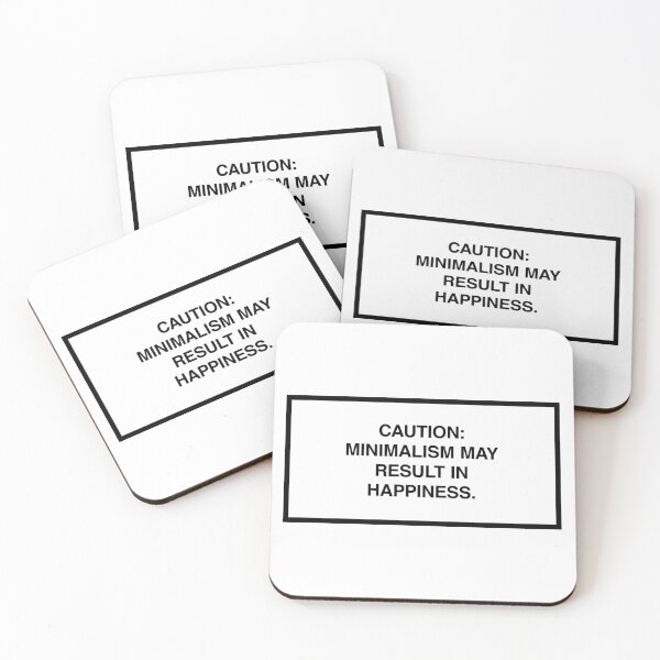 Item preview, Caution: Minimalism may result in happiness. designed and sold by lumographica.