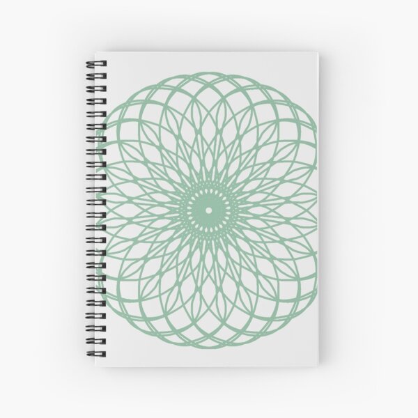 Green Nomirah Mandala Spiral Notebook