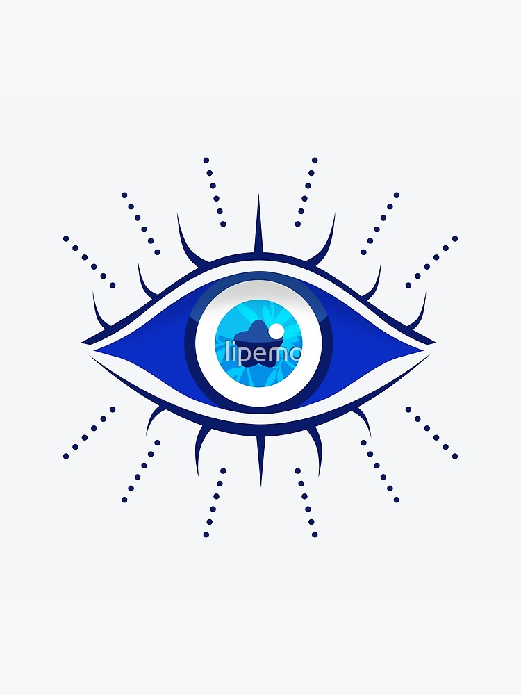 Blue evil eye Free Stock Vectors