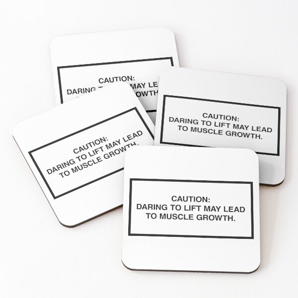 Item preview, Caution: Daring to lift may lead to muscle growth. designed and sold by lumographica.