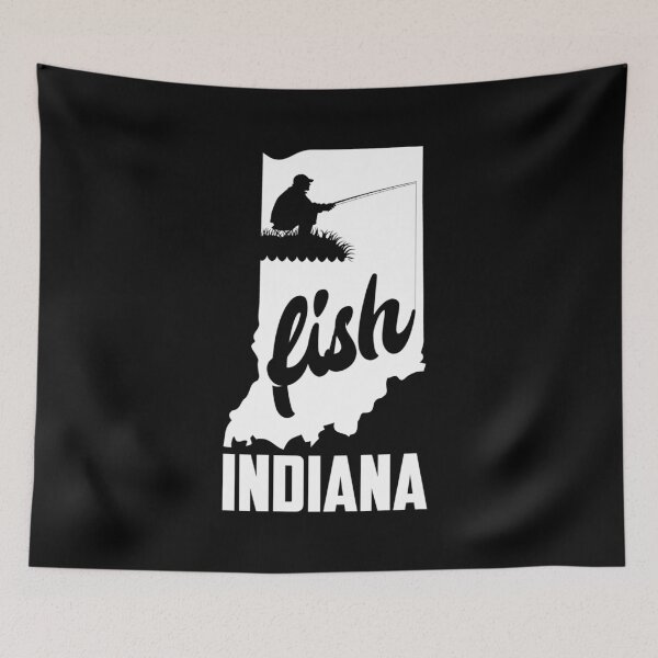 Item preview, Fish Indiana State Pride Fishing graphic designed and sold by jakehughes2015.
