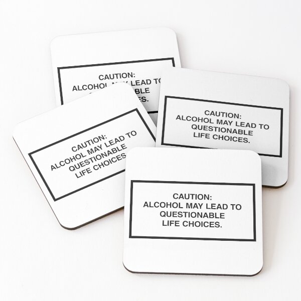 Item preview, Caution: Alcohol may lead to questionable life choices. designed and sold by lumographica.