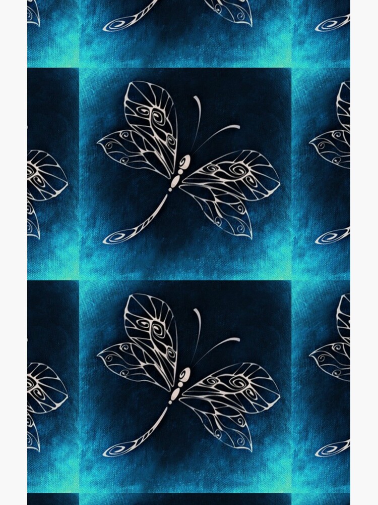 Dragonfly Design Blue, Black & White Inspirational Gifts Graphic Blue Dragonflies by tamdevo1